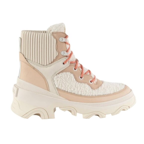 Sorel Brex Cozy Lace-Up Womens Boots Faux Fur Leather Beige Size 11 - Picture 13 of 14